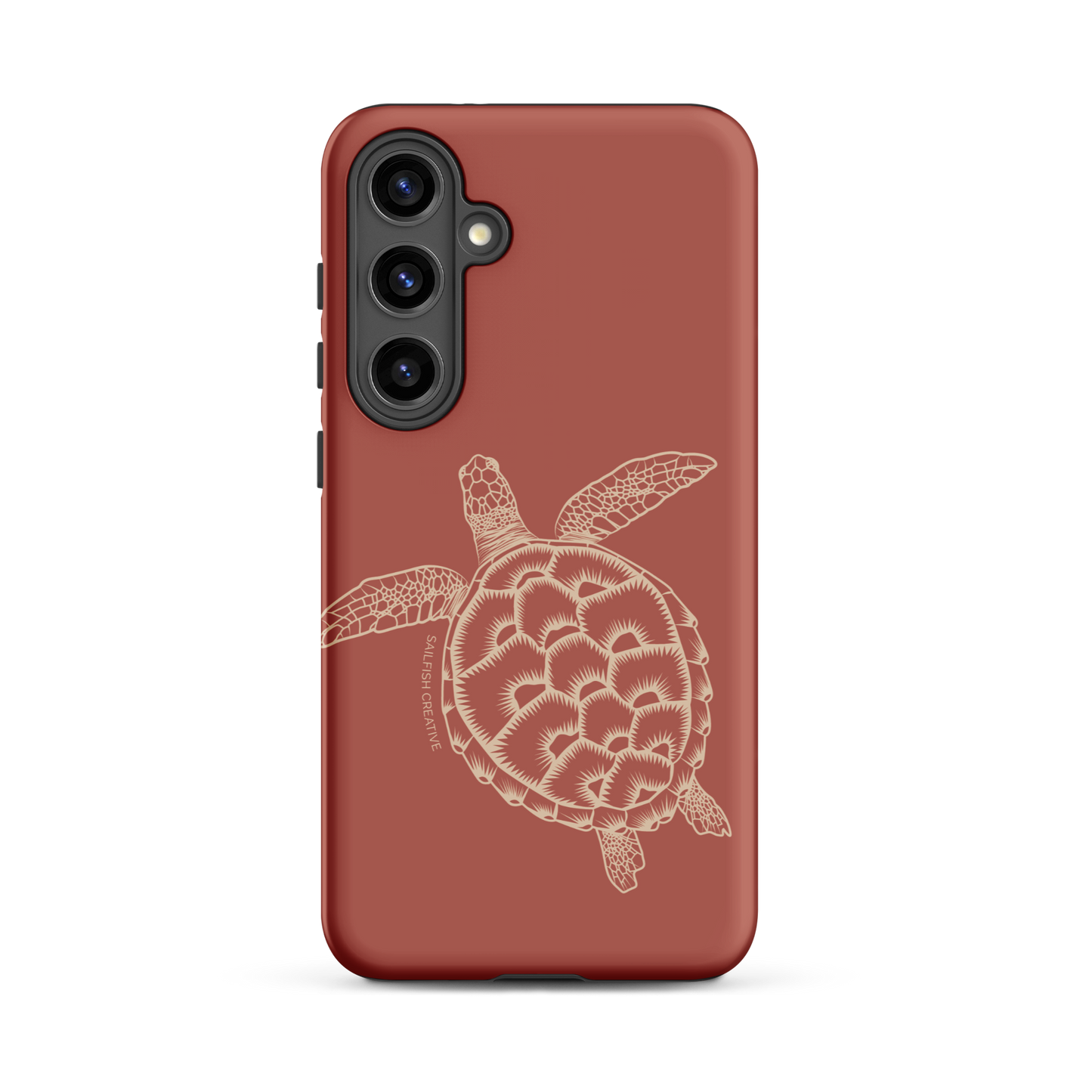 Samsung Phone Case -  Turtle Outline Rusty Coral