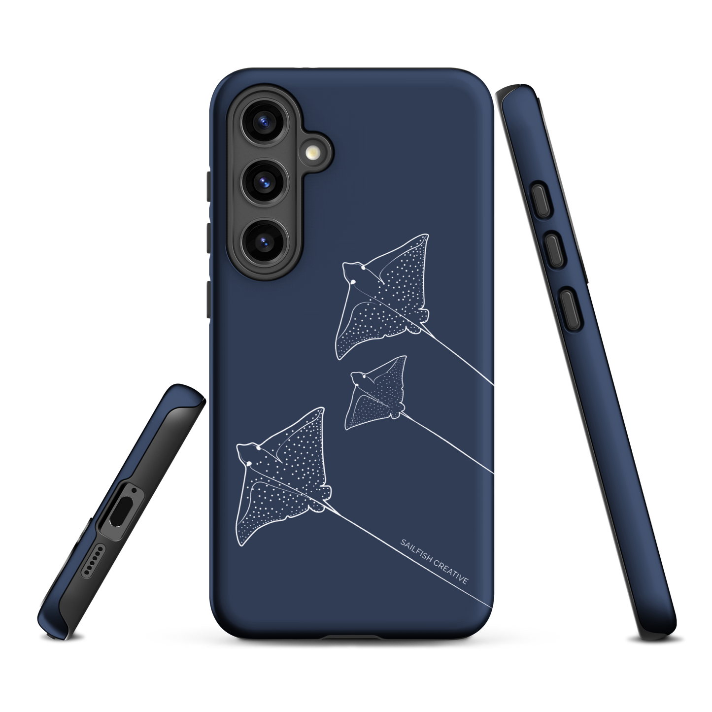 Samsung Phone Case -  Eagle Ray Outline Navy