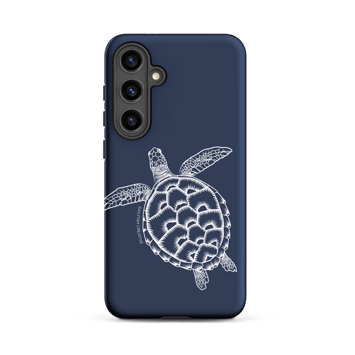 Samsung Phone Case -  Turtle Outline Navy