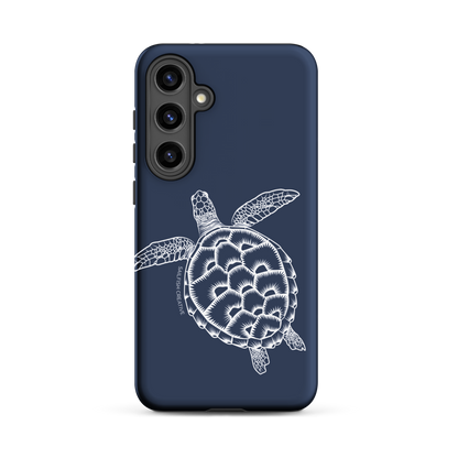 Samsung Phone Case -  Turtle Outline Navy