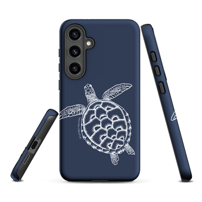 Samsung Phone Case -  Turtle Outline Navy
