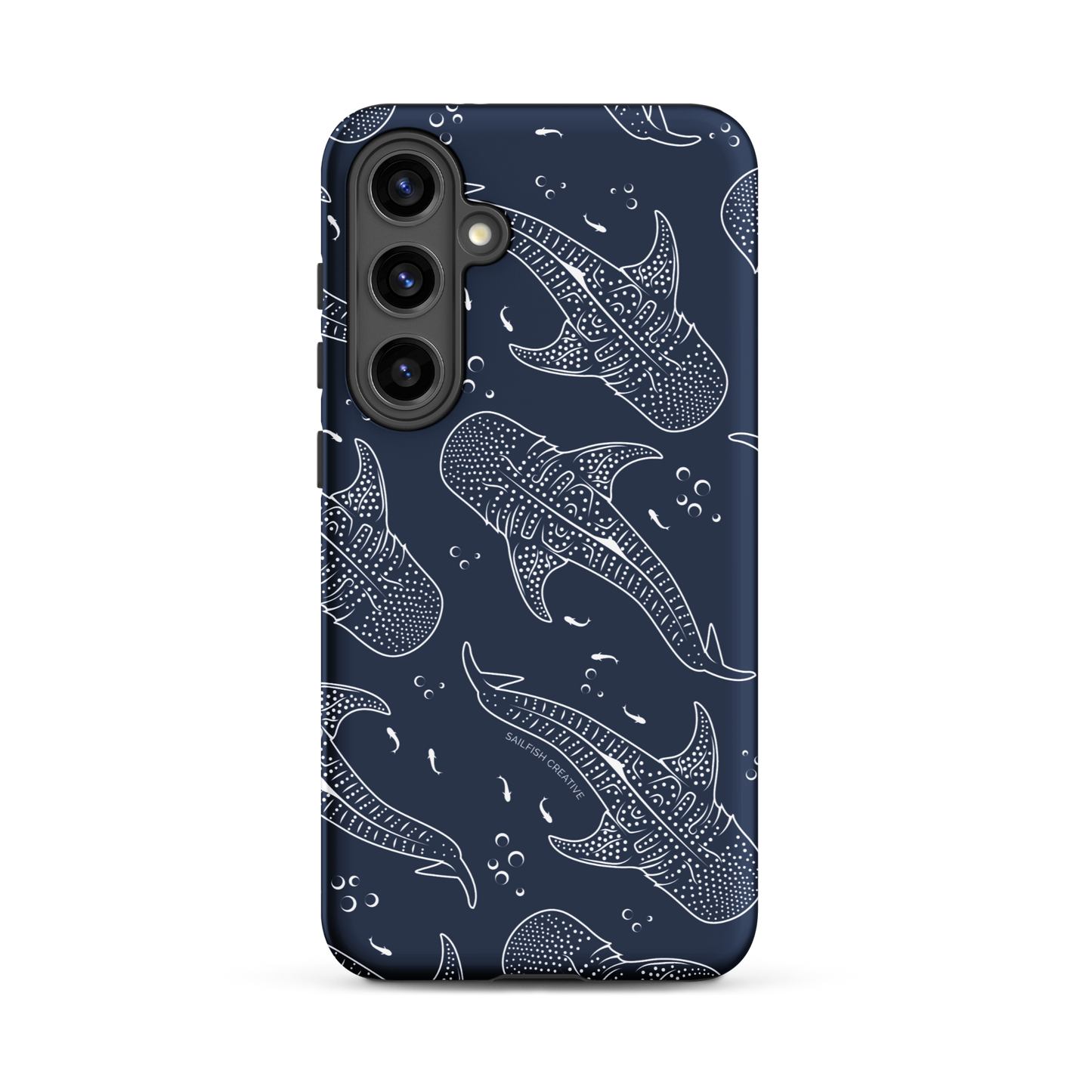 Samsung Phone Case - Whale Sharks Pattern Navy