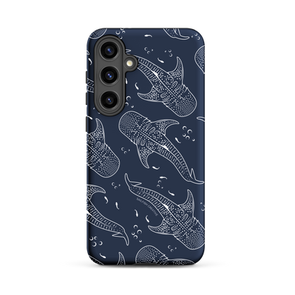 Samsung Phone Case - Whale Sharks Pattern Navy