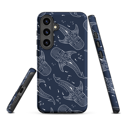 Samsung Phone Case - Whale Sharks Pattern Navy