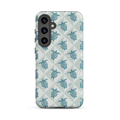 Samsung Phone Case -  Turtle Diamonds Coastal Storm