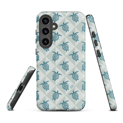 Samsung Phone Case -  Turtle Diamonds Coastal Storm