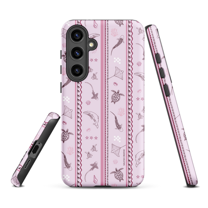 Samsung Phone Case - Orchid Candy Stripes