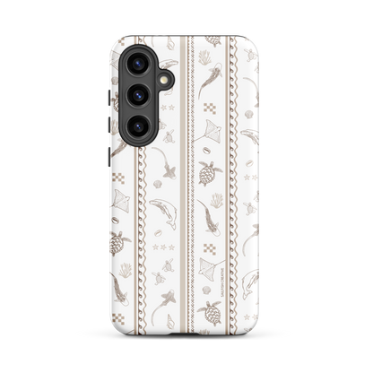 Samsung Phone Case -  Candy Stripes Beige
