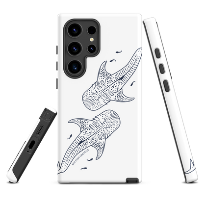 Samsung Tough Phone Case - Whale Sharks Outline - Sailfish Creative