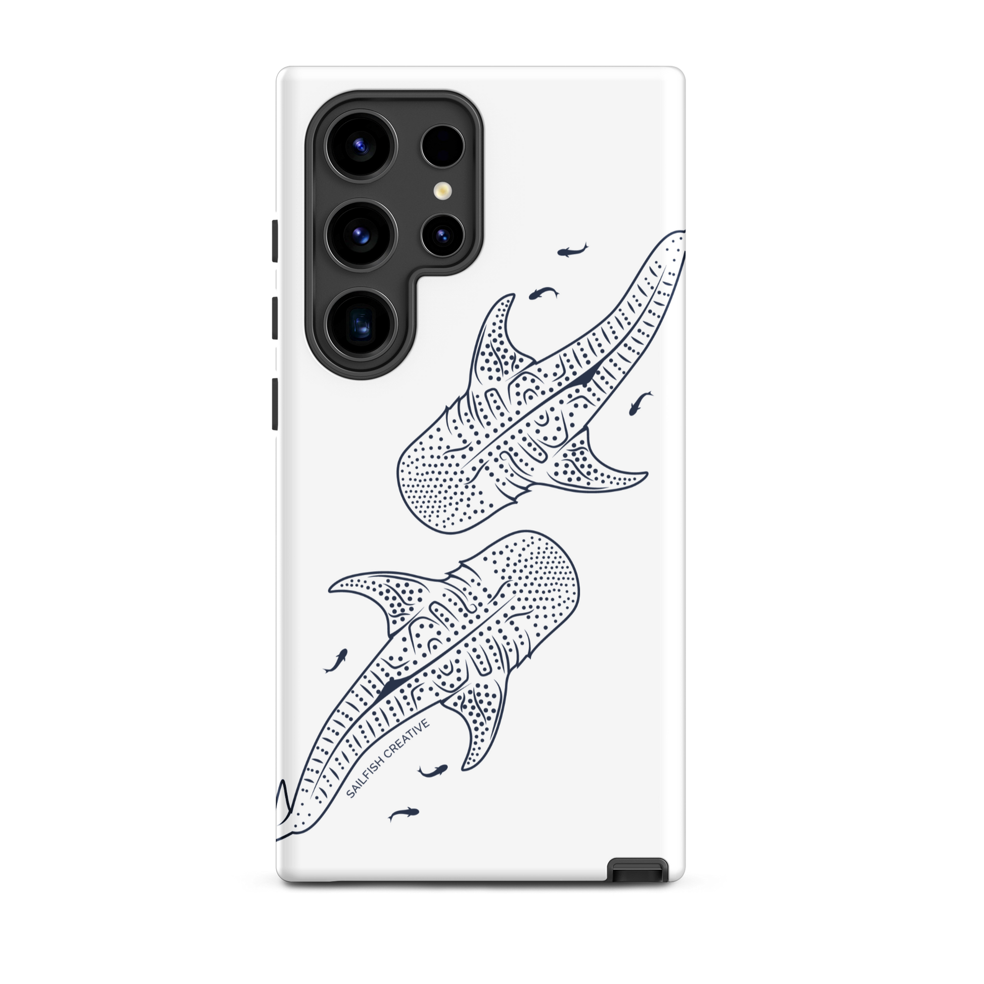 Samsung Tough Phone Case - Whale Sharks Outline - Sailfish Creative