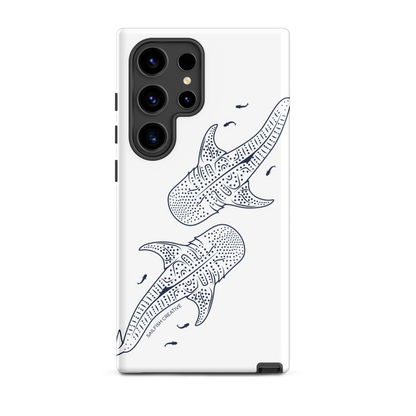 Samsung Tough Phone Case - Whale Sharks Outline - Sailfish Creative