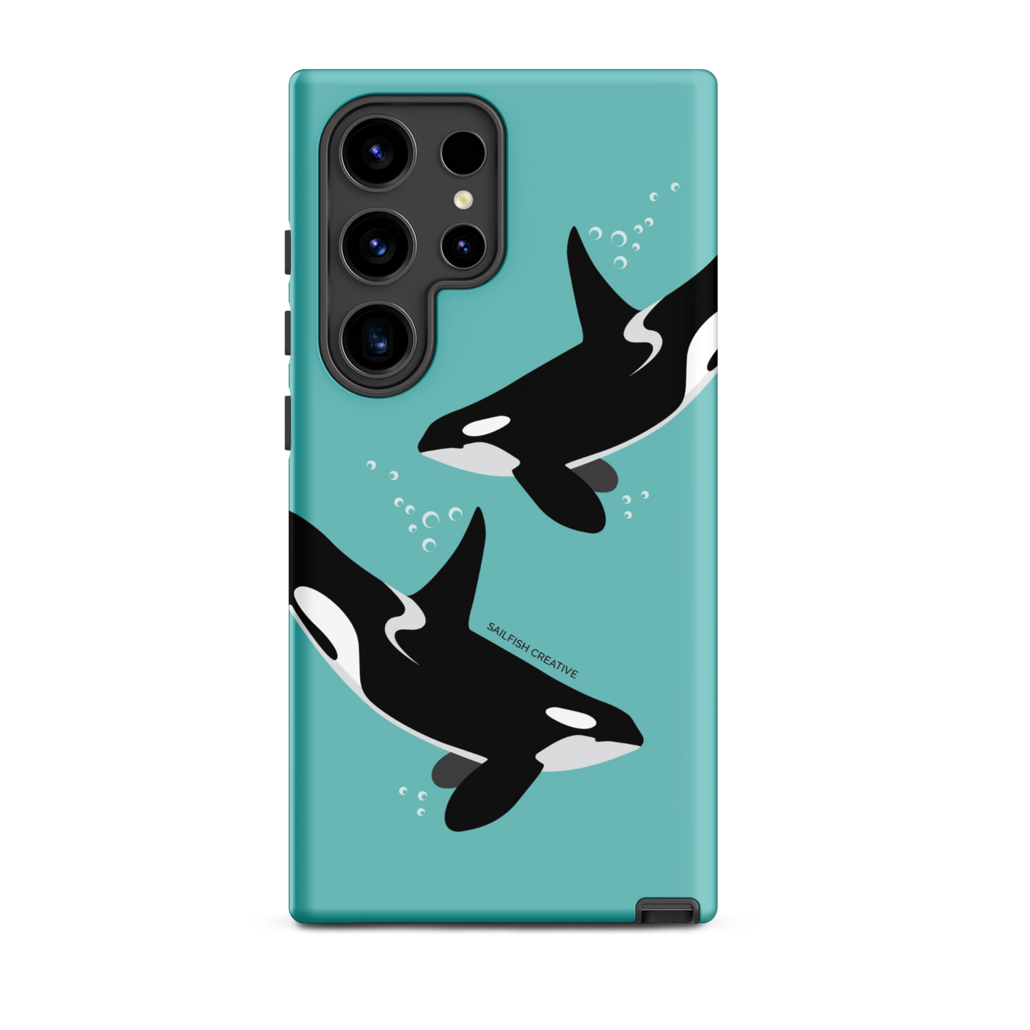 Samsung Phone Case - Orcas Blue