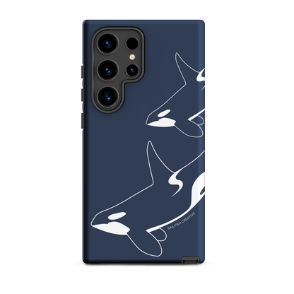 Samsung Phone Case -  Orca Outline Navy