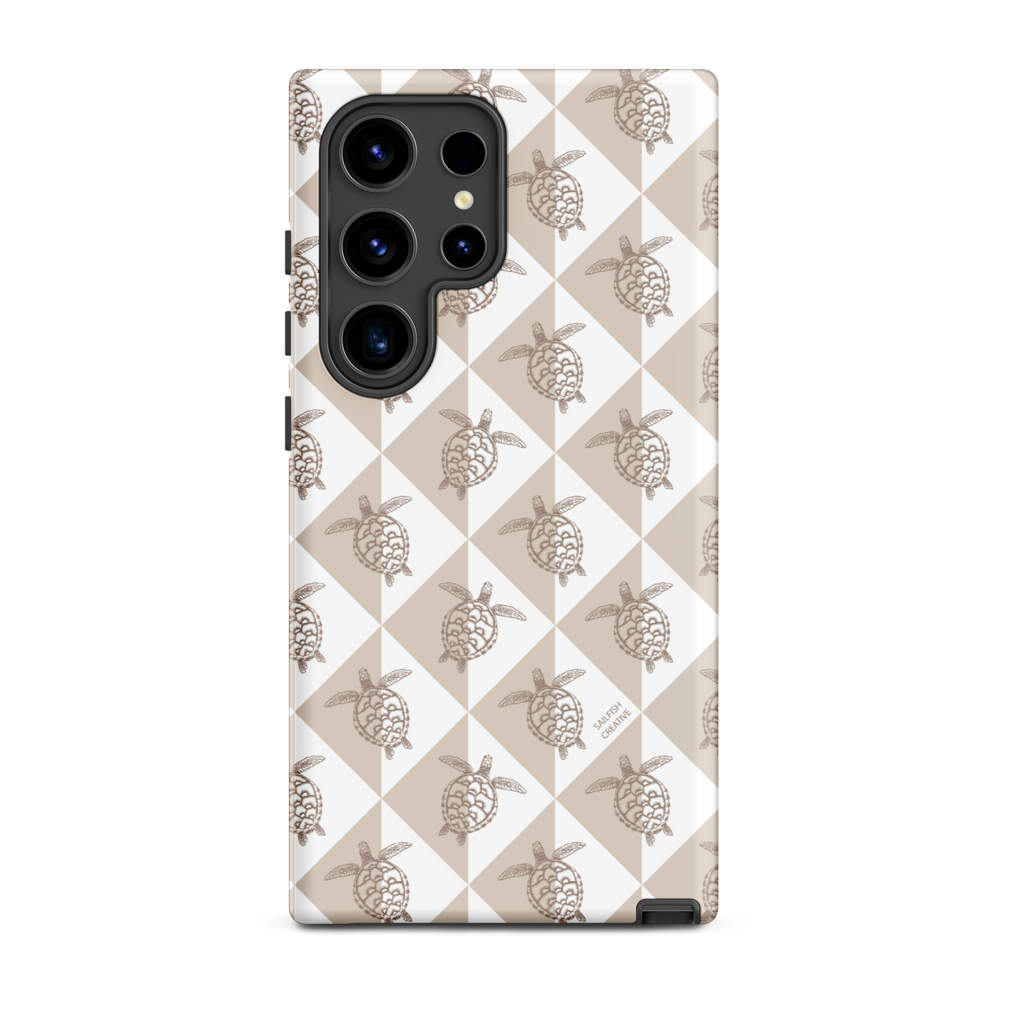 Samsung Phone Case - Turtle Diamonds Neutral