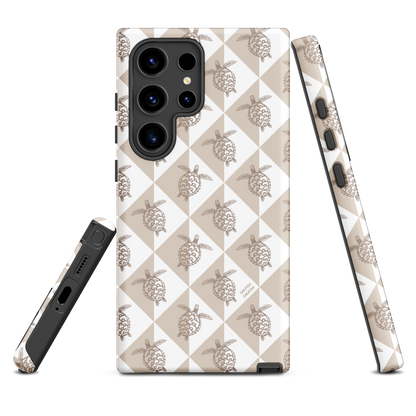 Samsung Phone Case - Turtle Diamonds Neutral