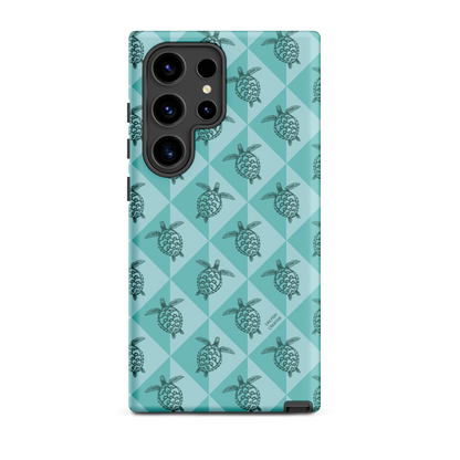 Samsung Phone Case - Turtle Diamonds Teal