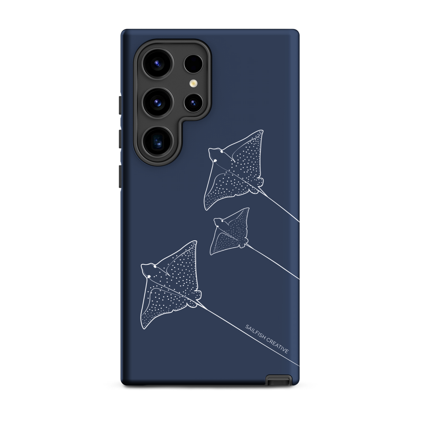 Samsung Phone Case -  Eagle Ray Outline Navy