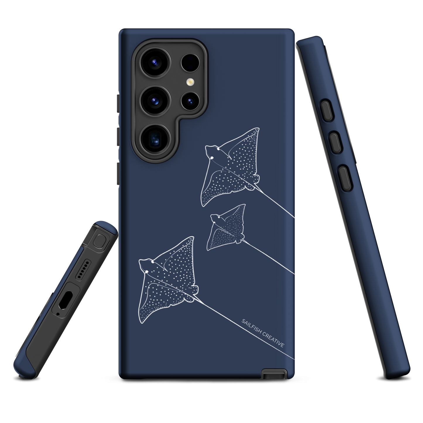 Samsung Phone Case -  Eagle Ray Outline Navy