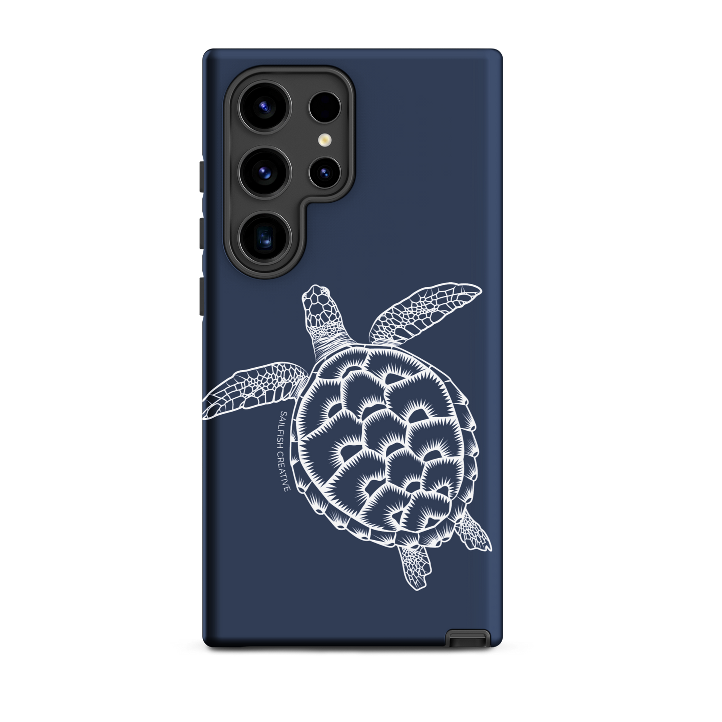 Samsung Phone Case -  Turtle Outline Navy