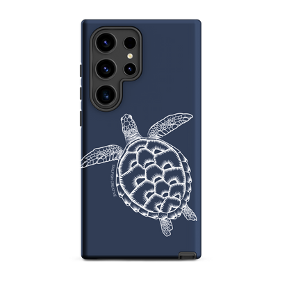 Samsung Phone Case -  Turtle Outline Navy