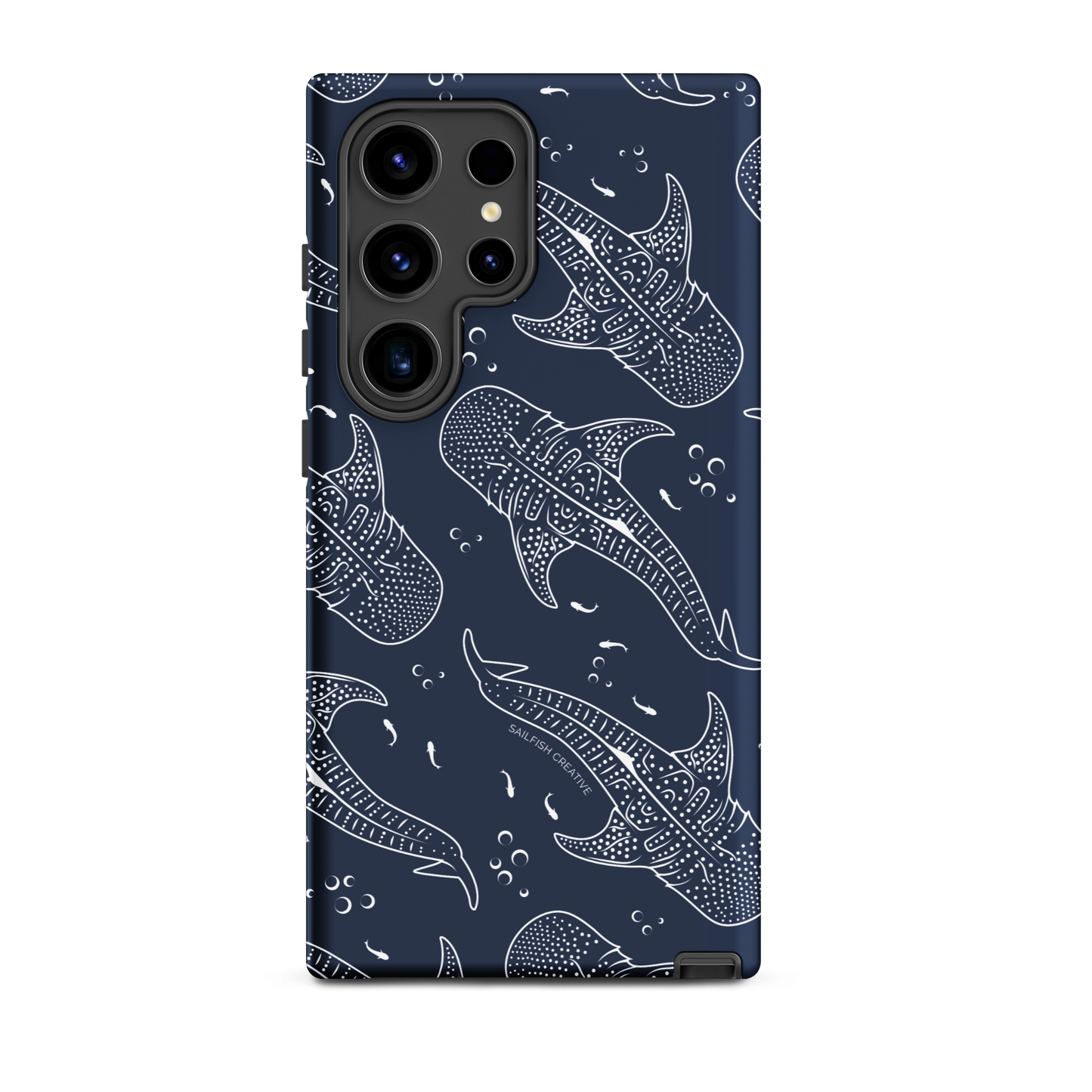 Samsung Phone Case - Whale Sharks Pattern Navy