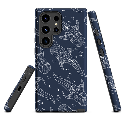 Samsung Phone Case - Whale Sharks Pattern Navy