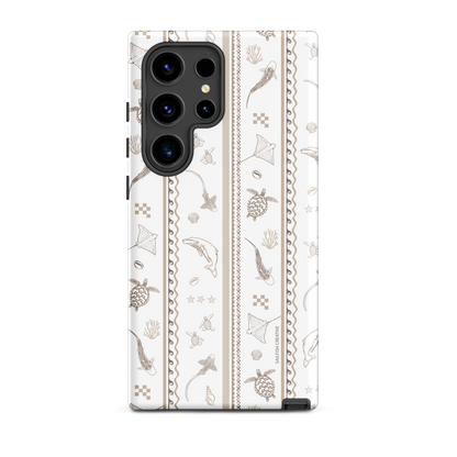 Samsung Phone Case -  Candy Stripes Beige