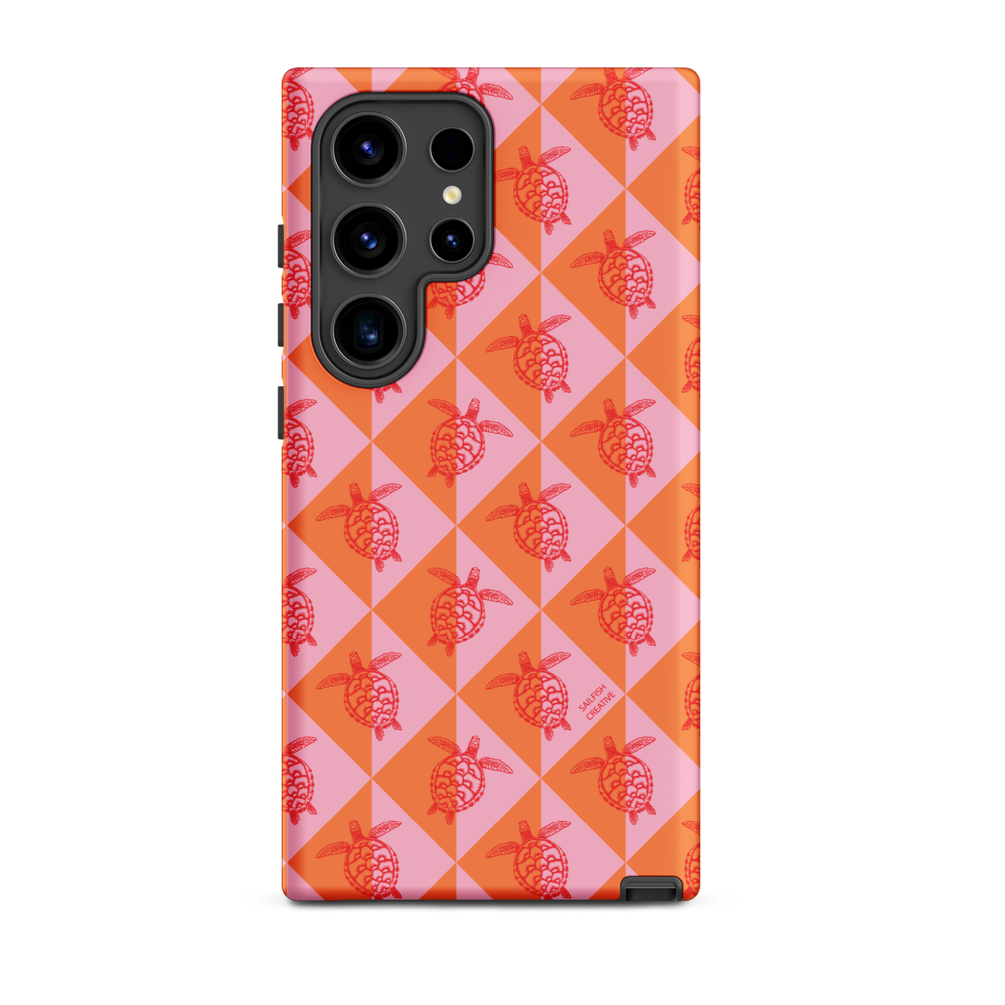 Samsung Phone Case -  Turtle Diamonds Candy Sunset
