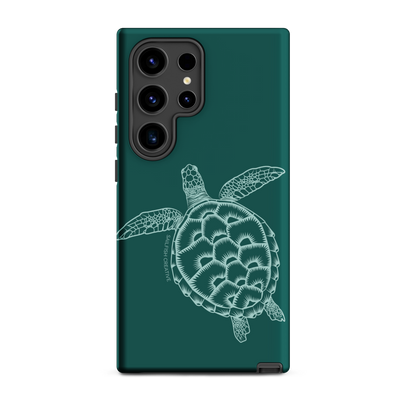 Samsung Phone Case -  Turtle Outline Emerald