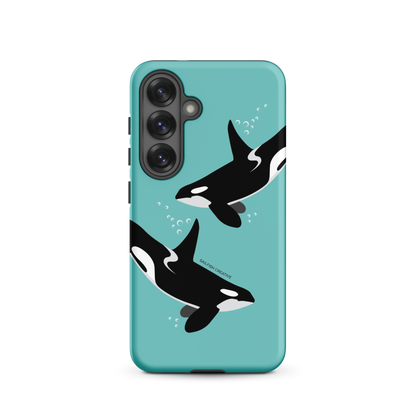 Samsung Phone Case - Orcas Blue