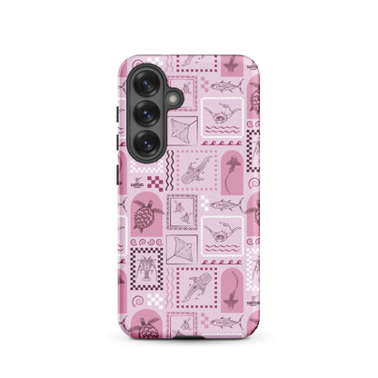 Samsung Tough Case - Arches Print Orchid