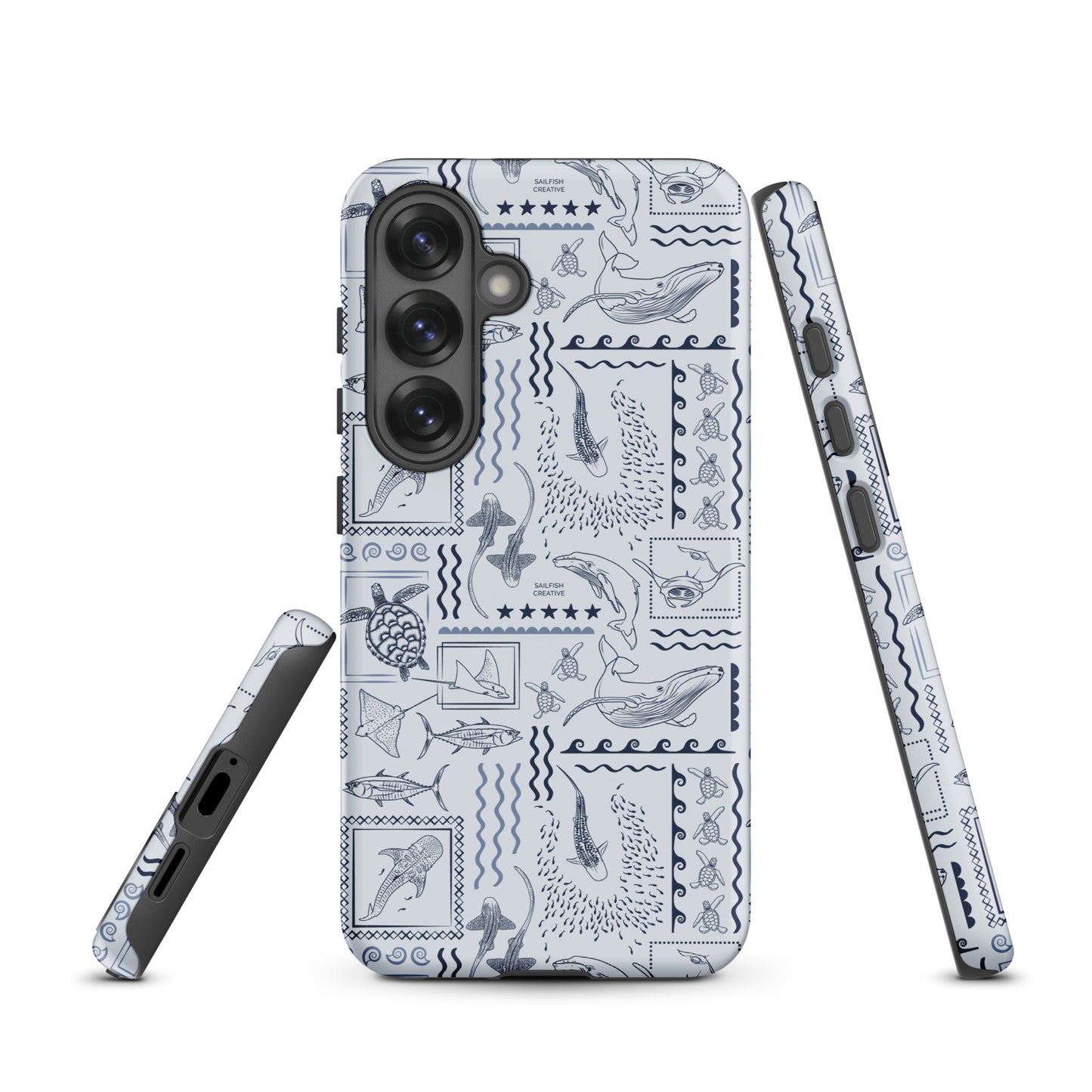 Samsung Tough Case - Busy Print Overcast Blue