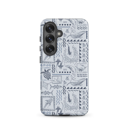 Samsung Tough Case - Busy Print Overcast Blue