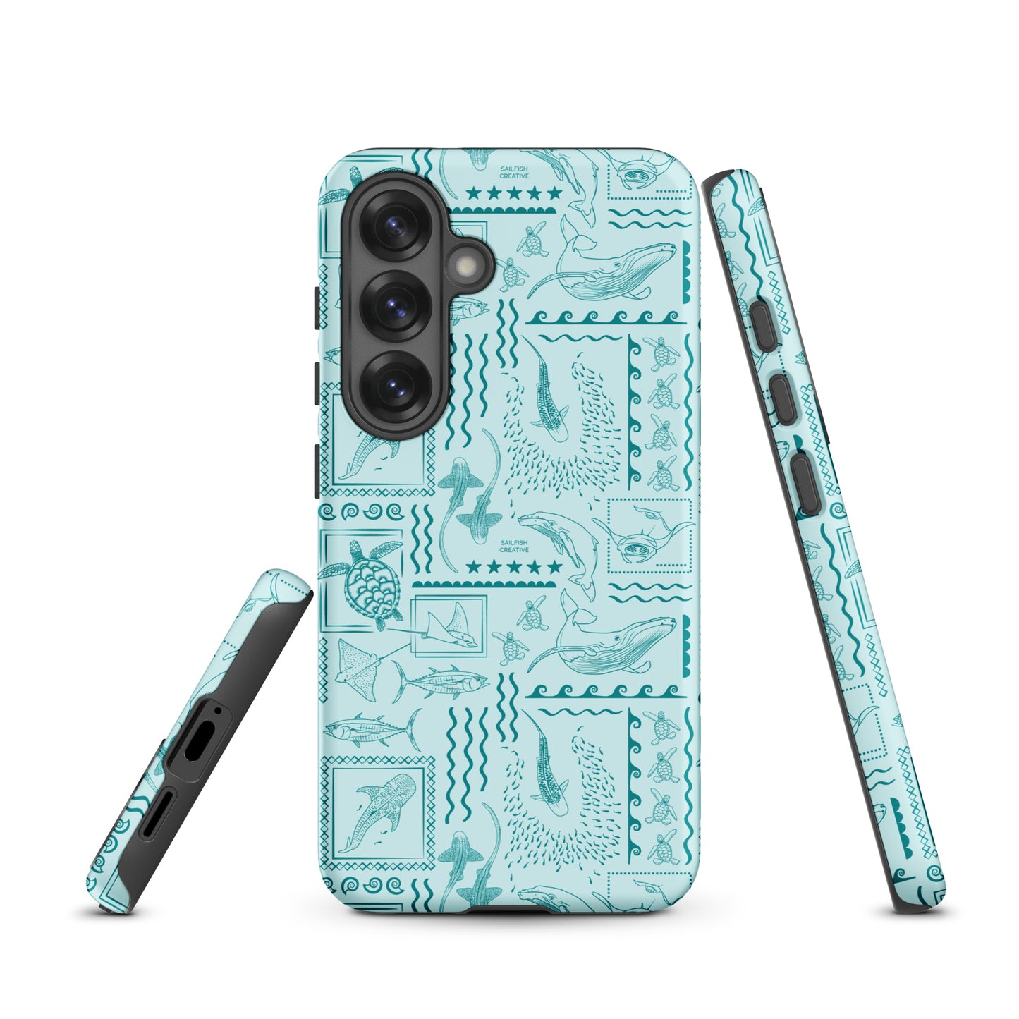 Samsung Tough Case - Busy Print Teal