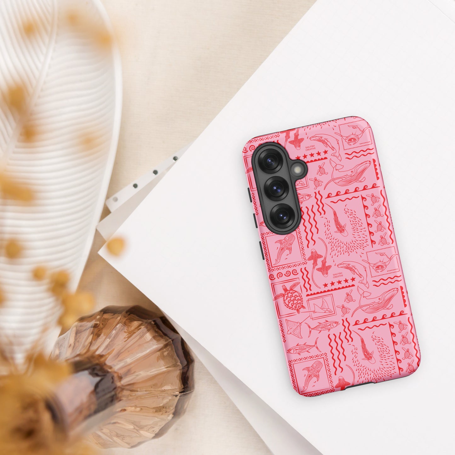 Samsung Tough Case - Busy Print Pinks