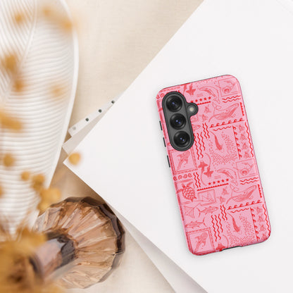 Samsung Tough Case - Busy Print Pinks