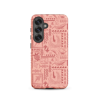Samsung Tough Case - Busy Print Coral
