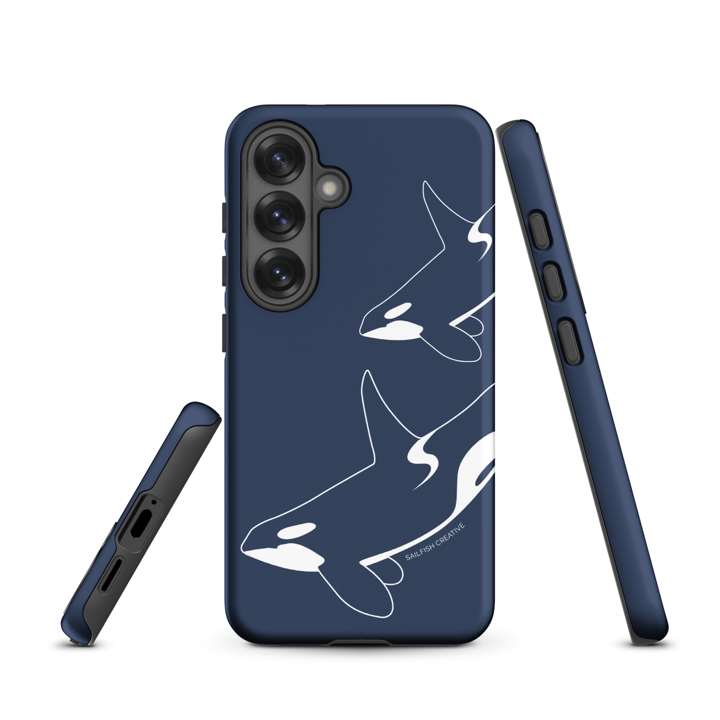 Samsung Phone Case -  Orca Outline Navy