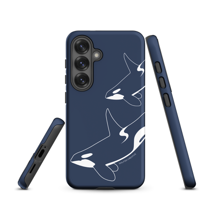 Samsung Phone Case -  Orca Outline Navy
