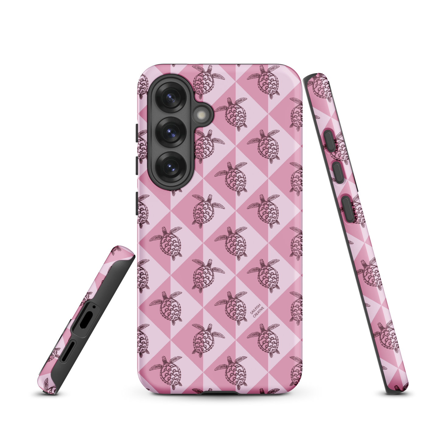 Samsung Phone Case -  Turtle Diamonds Orchid