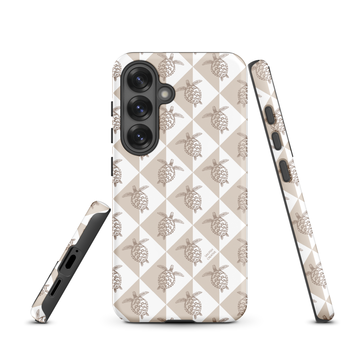 Samsung Phone Case - Turtle Diamonds Neutral