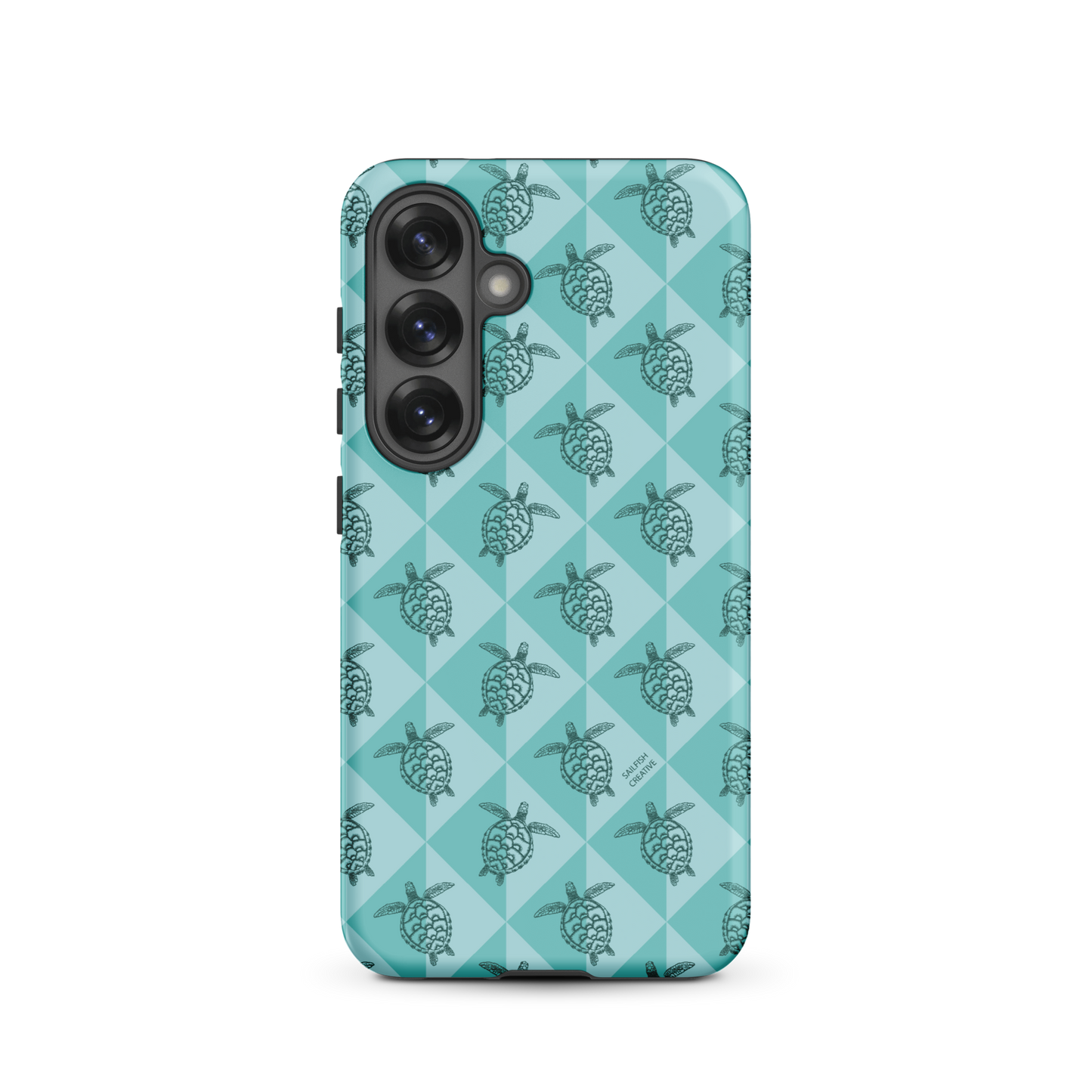 Samsung Phone Case - Turtle Diamonds Teal