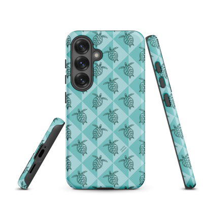 Samsung Phone Case - Turtle Diamonds Teal
