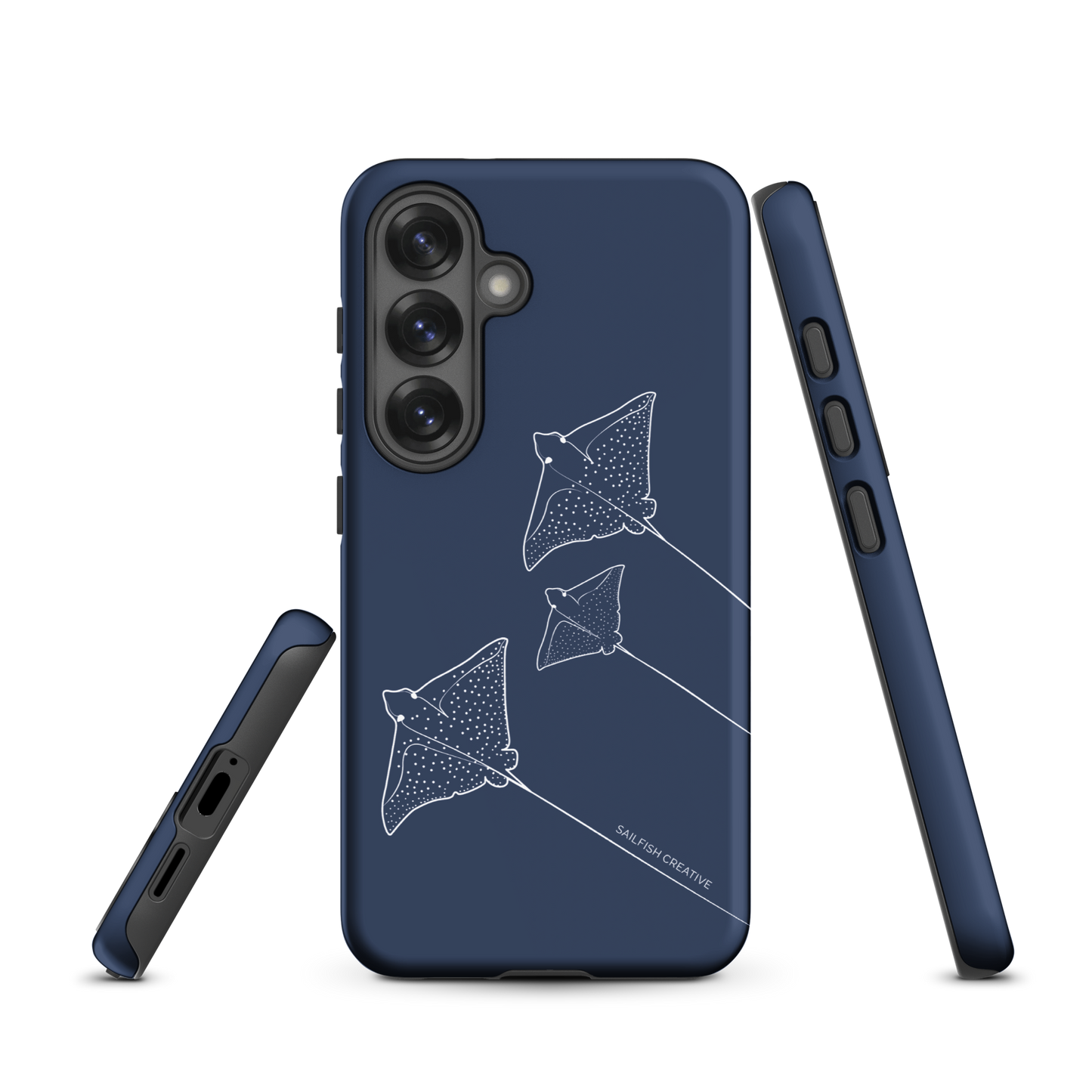 Samsung Phone Case -  Eagle Ray Outline Navy