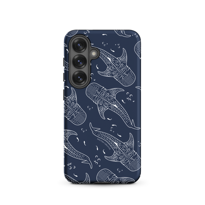 Samsung Phone Case - Whale Sharks Pattern Navy