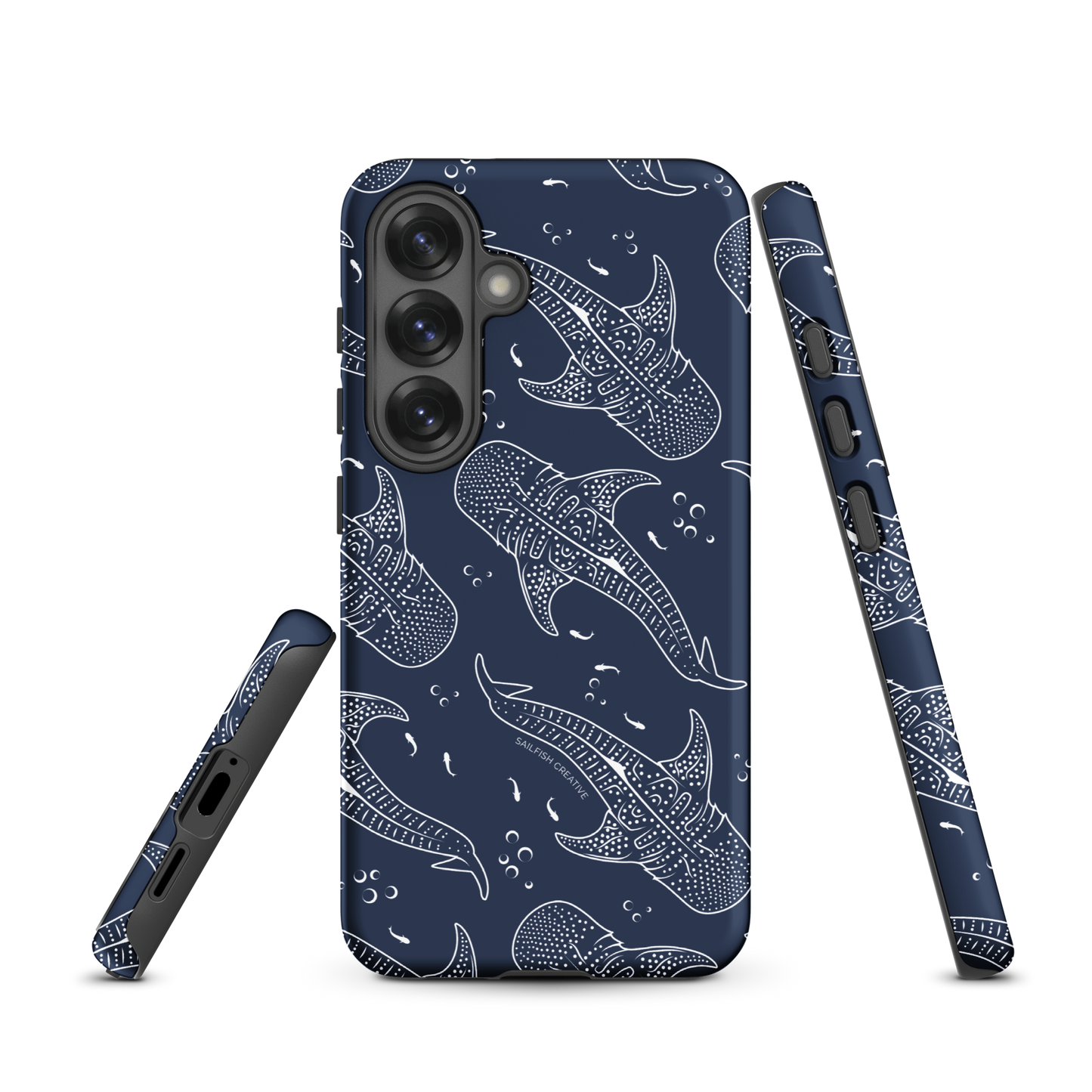 Samsung Phone Case - Whale Sharks Pattern Navy