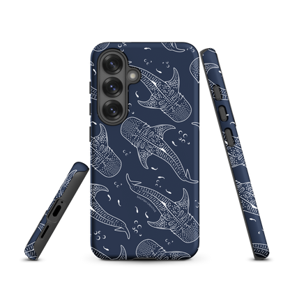 Samsung Phone Case - Whale Sharks Pattern Navy