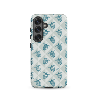 Samsung Phone Case -  Turtle Diamonds Coastal Storm