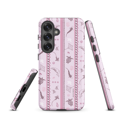 Samsung Phone Case - Orchid Candy Stripes