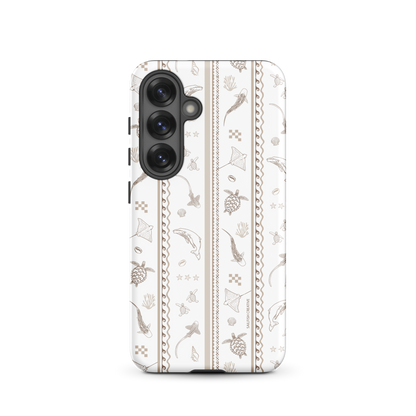 Samsung Phone Case -  Candy Stripes Beige